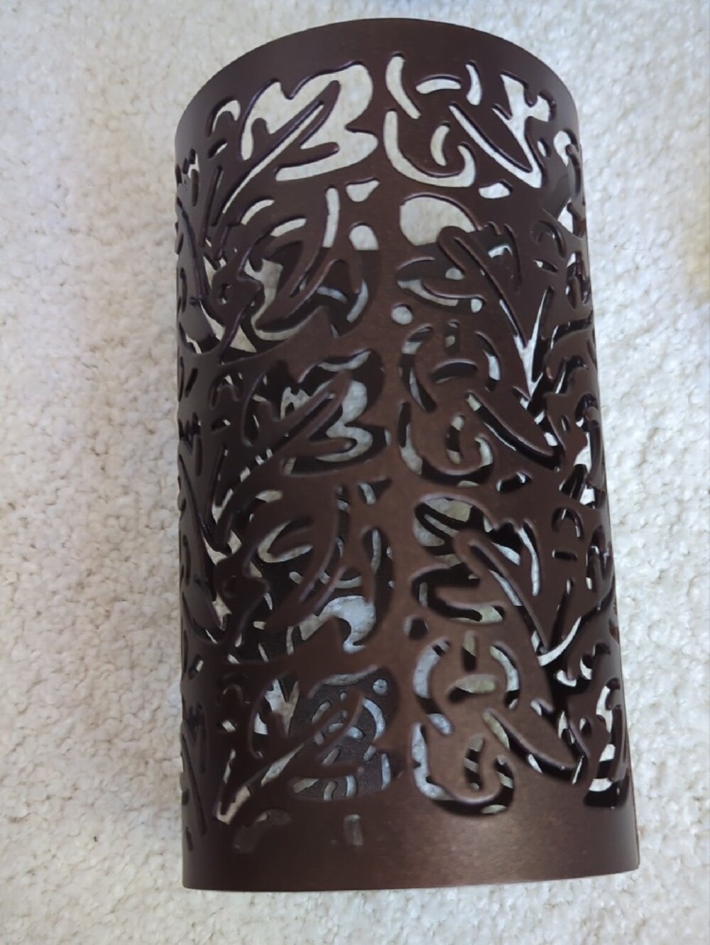 PartyLite Thai Inspiration Short Pillar Sleeve- Bronze - Picture 3 of 10